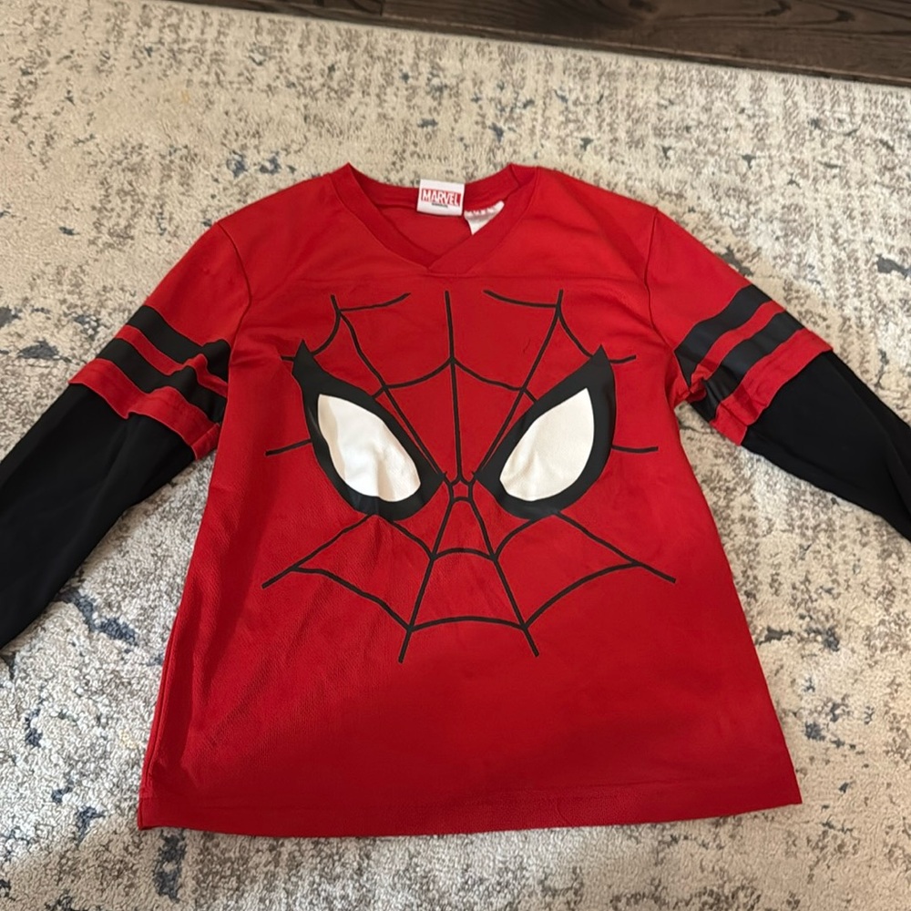 Marvel spider man boy shirt size 7